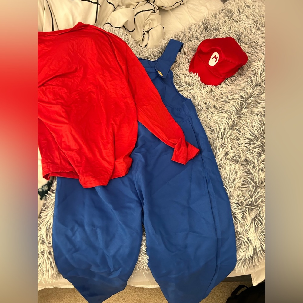 Kids large mario costume
